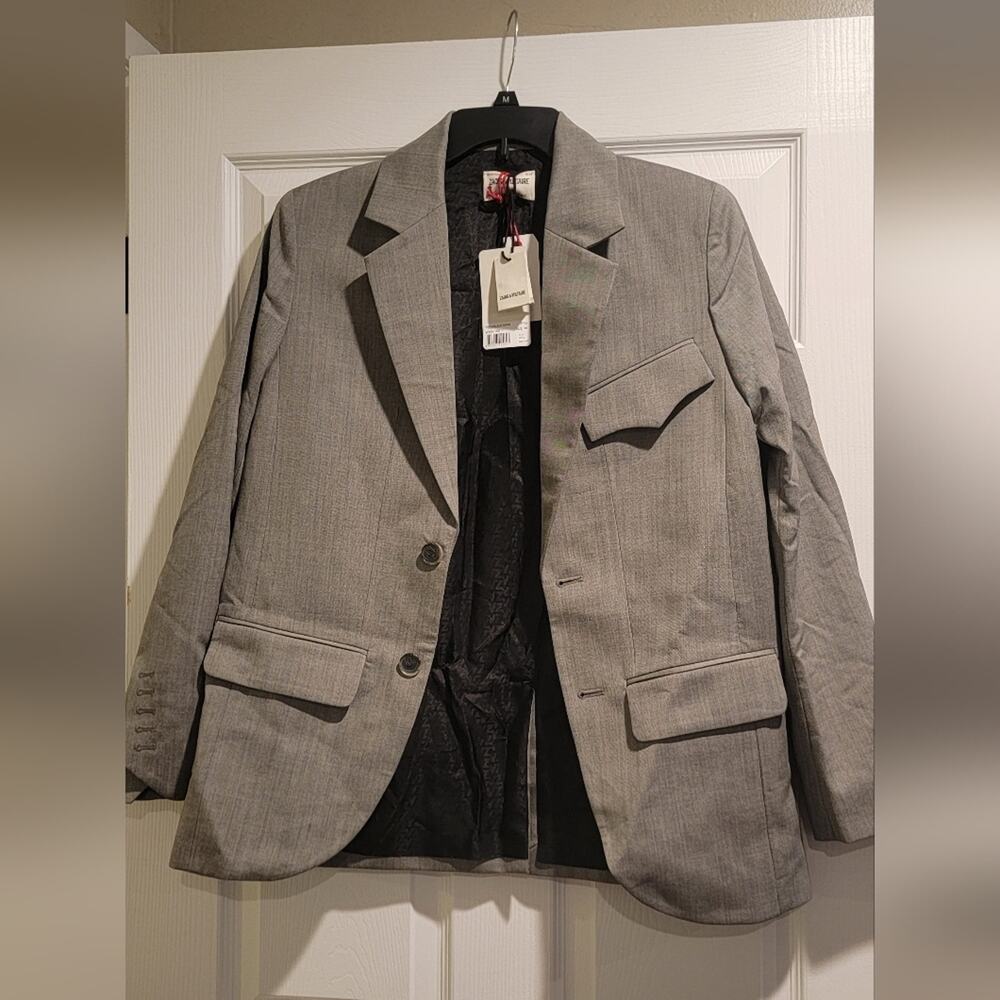 Zadig & Voltaire Womens  Vivi Tailleur Chine Wool Blazer EU36 NWT